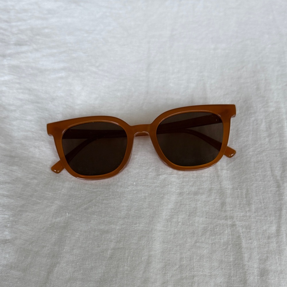 Amber Square Sunglasses - Brown Lenses